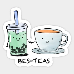 Best - teas - pink Sticker